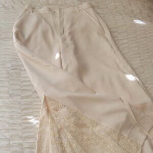 Acka (JP Brand) Lace-detail Pants